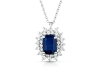 Necklace Lucciole Gioielli Woman in White Gold Zaffiro 0.66 Ct CIOUNICA/Z - CIOUNICA/Z